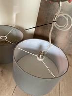 Grijze Lampenkappen Set, Huis en Inrichting, Lampen | Lampenkappen, Ophalen, Gebruikt, 25 tot 50 cm, Rond