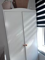 Witte Kledingkast met 2 Deuren, Overige materialen, Zo goed als nieuw, 150 tot 200 cm, 50 tot 100 cm