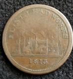 Engeland penny token 1813 Flint Lead Works, Ophalen of Verzenden, Overige landen, Losse munt