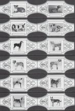 Sigarenbanden met Honden, Murillo 1-12 wit-zilver, Ophalen of Verzenden, Nieuw, Sigarenbandjes