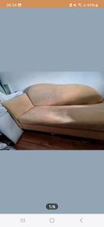 Zgan mooie geel-kleurige Chaise longue van suède, Huis en Inrichting, Banken | Sofa's en Chaises Longues, Eenpersoons, Ophalen of Verzenden