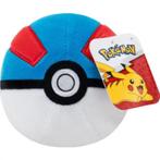 Pokémon Pokeball Pluche 10 cm: Great Ball, Kinderen en Baby's, Speelgoed | Knuffels en Pluche, ., Nieuw, Ophalen of Verzenden