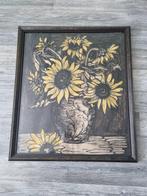 aquarel zonnebloemen, Antiek en Kunst, Kunst | Schilderijen | Klassiek, Ophalen of Verzenden