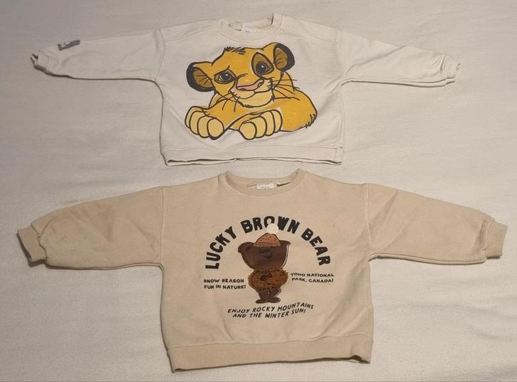 2 x zara trui maat 92 baby kinder kleding lion king simba, Kinderen en Baby's, Kinderkleding | Maat 92, Zo goed als nieuw, Jongen