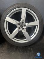 Originele Audi Q5 SQ5 80A Polygon 21 inch velgen 5x112 zomer, Gebruikt, 255 mm, Banden en Velgen, Personenwagen
