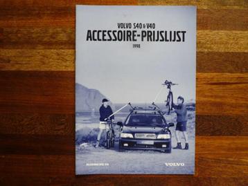 Volvo S40 & V40 accessoire-prijslijst (1998) beschikbaar voor biedingen