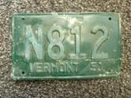 Kentekenplaat licenseplate Vermont 1951 2 USA, Verzenden, Gebruikt, Auto's