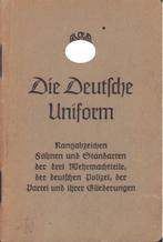 Rare 'Die Deutsche Uniform' Boekje, Verzamelen, Militaria | Tweede Wereldoorlog, Duitsland, Boek of Tijdschrift, Landmacht, Verzenden