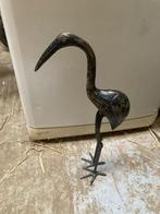 Metalen Reiger Beeld, Tuin en Terras, Tuinbeelden, Ophalen, Gebruikt, Metaal, Dierenbeeld