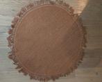 Jute vloerkleed terra kleur 110cm doorsnede., Huis en Inrichting, Stoffering | Tapijten en Kleden, Ophalen, Rond, Zo goed als nieuw