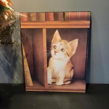 Poezen Schilderijtje Reproductie 24x30 beschikbaar voor biedingen