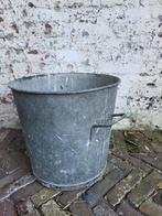 Brocante/industriële zinken emmer/ton/allegonda, Ophalen of Verzenden