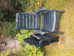 jardin tuinstoelen groen 2 stuks., Tuin en Terras, Tuinstoelen, Ophalen, Gebruikt, Kunststof