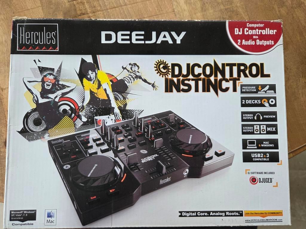 Hercules DJ Control Instinct DJ Controller, Muziek en Instrumenten, Ophalen of Verzenden, Gebruikt, Dj-set, Overige merken