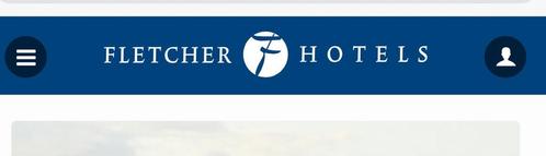 Hotel Fletcher voucher voor 1 overnachting, Tickets en Kaartjes, Hotelbonnen, Twee personen, 1 overnachting