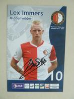 Spelerskaart.  Lex.Immers.  Feyenoord.   2012/2013, Verzamelen, Sportartikelen en Voetbal, Ophalen of Verzenden, Zo goed als nieuw