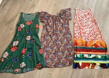 3 mouwloze zomerjurkjes maat 38 Geisha, Only beschikbaar voor biedingen