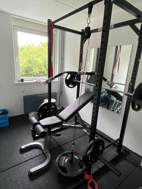 Power rack (heavy duty), Sport en Fitness, Fitnessmaterialen, Zo goed als nieuw, Halterstangen, Ophalen