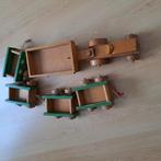 Houten Tractor met aanhangers, Ophalen, Zo goed als nieuw