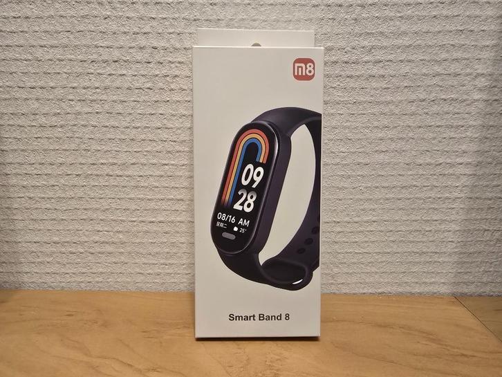 Nieuwe Smart Band 8 – Ongebruikt, compleet in doos, Sieraden, Tassen en Uiterlijk, Smartwatches, Nieuw, Android, Zwart, Hartslag