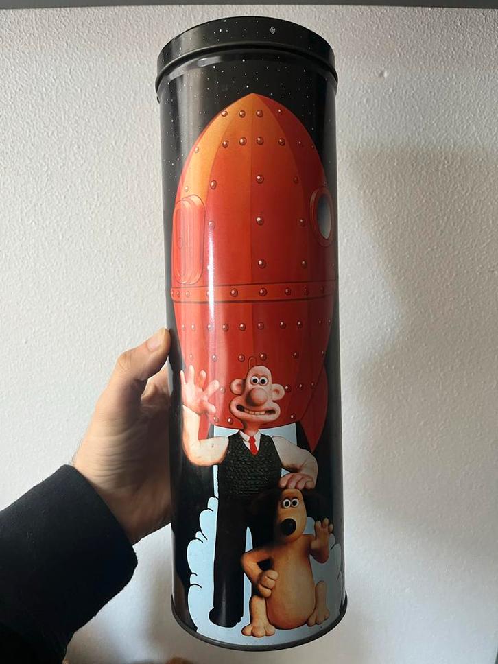 Wallace & Gromit Blikken Bus - Vintage 1989, Verzamelen, Film en Tv, Gebruikt, Film, Gebruiksvoorwerp, Ophalen of Verzenden