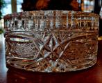 OVALE KRISTALLEN FACET GESLEPEN POT, Antiek en Kunst, Antiek | Glas en Kristal, Ophalen of Verzenden