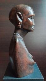 Antiek houten beeld vrouw buste, Antiek en Kunst, Kunst | Beelden en Houtsnijwerken, Ophalen of Verzenden