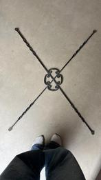 Set van 2 oude gietijzeren deurornamenten / kruisdecoraties, Ophalen, Zo goed als nieuw