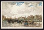 Rotterdam - 1940 - Leuvebrug - Aquarel  J.H. van Mastenbroek, Ophalen of Verzenden, 1920 tot 1940, Gelopen, Zuid-Holland