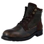 YELLOW CAB - leren Defend boots (rits) dark brown - maat 44, Nieuw, Yellow Cab, Ophalen of Verzenden, Bruin