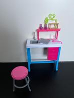 Barbie toebehoren/ accessoires/ spullen: scheikunde lab, Ophalen, Zo goed als nieuw, Poppenhuis