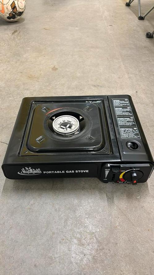 Gas kook set camping portable met gas fles, Caravans en Kamperen, Kampeeraccessoires, Zo goed als nieuw, Ophalen