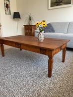 Salontafel van massief teak hout, Huis en Inrichting, Tafels | Salontafels, Ophalen, 100 tot 150 cm, Koloniaal, Teakhout