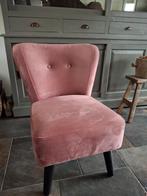 Oud roze fauteuiltje (moet snel weg), Huis en Inrichting, Fauteuils, Ophalen, Minder dan 75 cm, Zo goed als nieuw, Stof