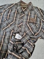 Pme Legend blouse overhemd korte mouw Maat L, Grijs, Pme Legend, Halswijdte 41/42 (L), Ophalen of Verzenden