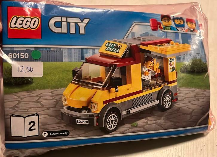 Lego City 60150 Pizza bestelwagen, Kinderen en Baby's, Speelgoed | Duplo en Lego, Zo goed als nieuw, Lego, Complete set, Ophalen of Verzenden