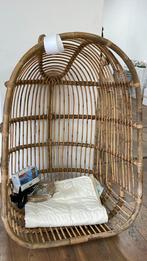 Hang stoel nieuw, Huis en Inrichting, Stoelen, Ophalen, Bruin, Riet of Rotan, Zo goed als nieuw