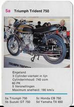 Kw1 motorkaartje triumph trident 750 (5a), Ophalen of Verzenden, Zo goed als nieuw, Motoren