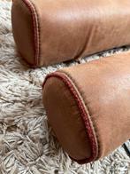 3 Nieuwe hoofdsteunen voor bank - Xoon cognac suede, Ophalen, Nieuw, Stof