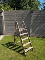 Vintage schildersladder | brocante ladder, Doe-het-zelf en Verbouw, Ladders en Trappen, Ophalen, Zo goed als nieuw