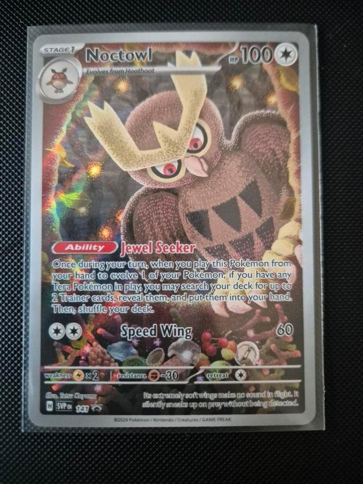 SVP141 Noctowl Promo Pokemon TCG, Hobby en Vrije tijd, Verzamelkaartspellen | Pokémon, Zo goed als nieuw, Ophalen of Verzenden