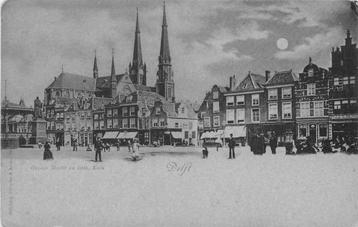 (300-164-007) Delft Groote Markt en Kerk beschikbaar voor biedingen
