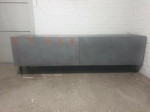 grijs tv meubel, Huis en Inrichting, Kasten | Televisiemeubels, Gebruikt, Minder dan 100 cm, 150 tot 200 cm, 25 tot 50 cm, Ophalen