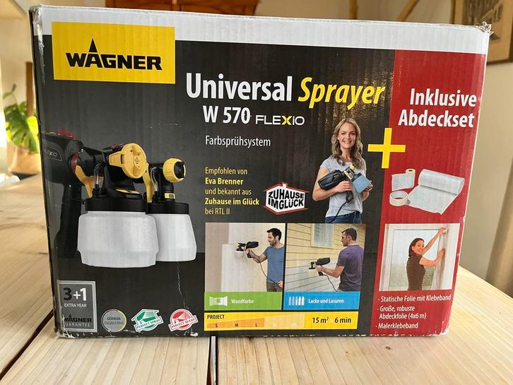 Wagner W570 FlexiO Verfspuit - Zeer Goede Staat!, Doe-het-zelf en Verbouw, Schildersmaterialen, Zo goed als nieuw, Verfspuit of Verfpomp