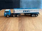 vintage Siku Henschel F 201 Aral-tankwagen V2881968 en 1974, Ophalen of Verzenden, Gebruikt, Bus of Vrachtwagen, SIKU