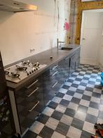 Betonnen keukenblad met kookplaat, spoelbak en kraan, Huis en Inrichting, Keuken | Keukenelementen, Ophalen, Gebruikt, Grijs