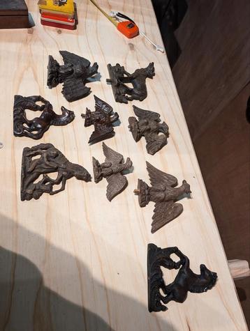 9 sier stukken voor regulateur €25. beschikbaar voor biedingen