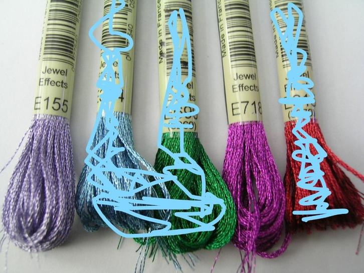 Specials Jewel Effects DMC Splijtgaren.Op = Op. En ander DMC, Hobby en Vrije tijd, Borduren en Borduurmachines, Nieuw, Borduurgaren of Zijde