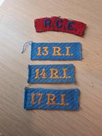 Lotje emblemen ww2., Verzamelen, Ophalen of Verzenden, Landmacht, Engeland, Embleem of Badge