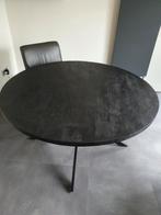 eettafel rond 140 mangohout, Huis en Inrichting, Tafels | Eettafels, Ophalen, Gebruikt, 100 tot 150 cm, Rond